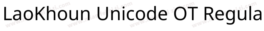 LaoKhoun Unicode OT Regular字体转换